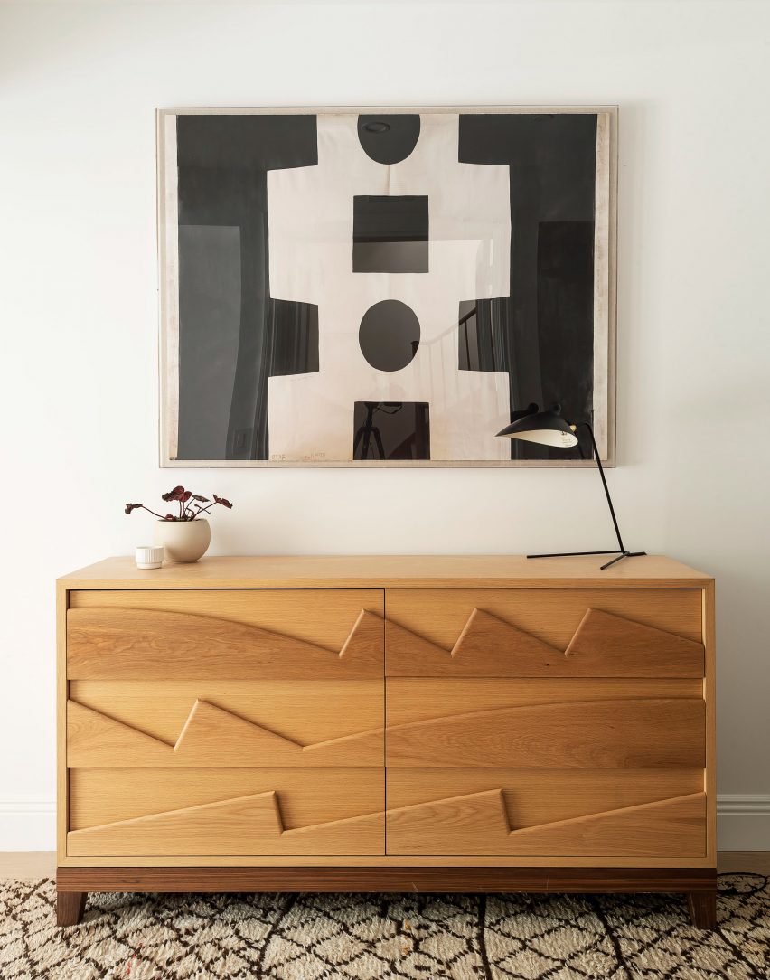 The Brooklyn Home Company Sackett Street Passivhaus townhouse hand-crafted dresser by Fitzhugh Karol