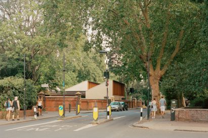 Approach view of Sands End Arts and Community Centre by Mae Architects
