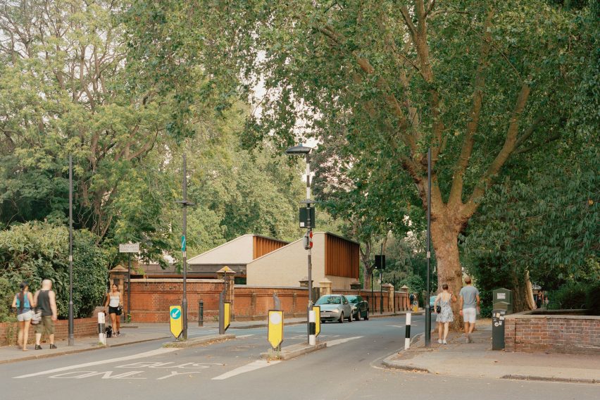 Approach view of Sands End Arts and Community Centre by Mae Architects