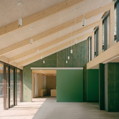 Interior of Sands End Arts and Community Centre by Mae Architects