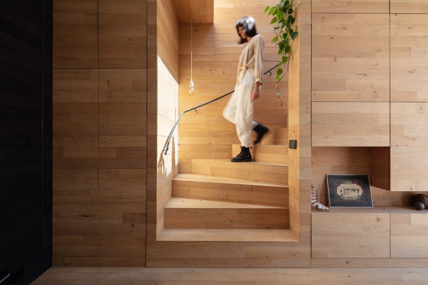 Interior oak furniture in Utreccht house