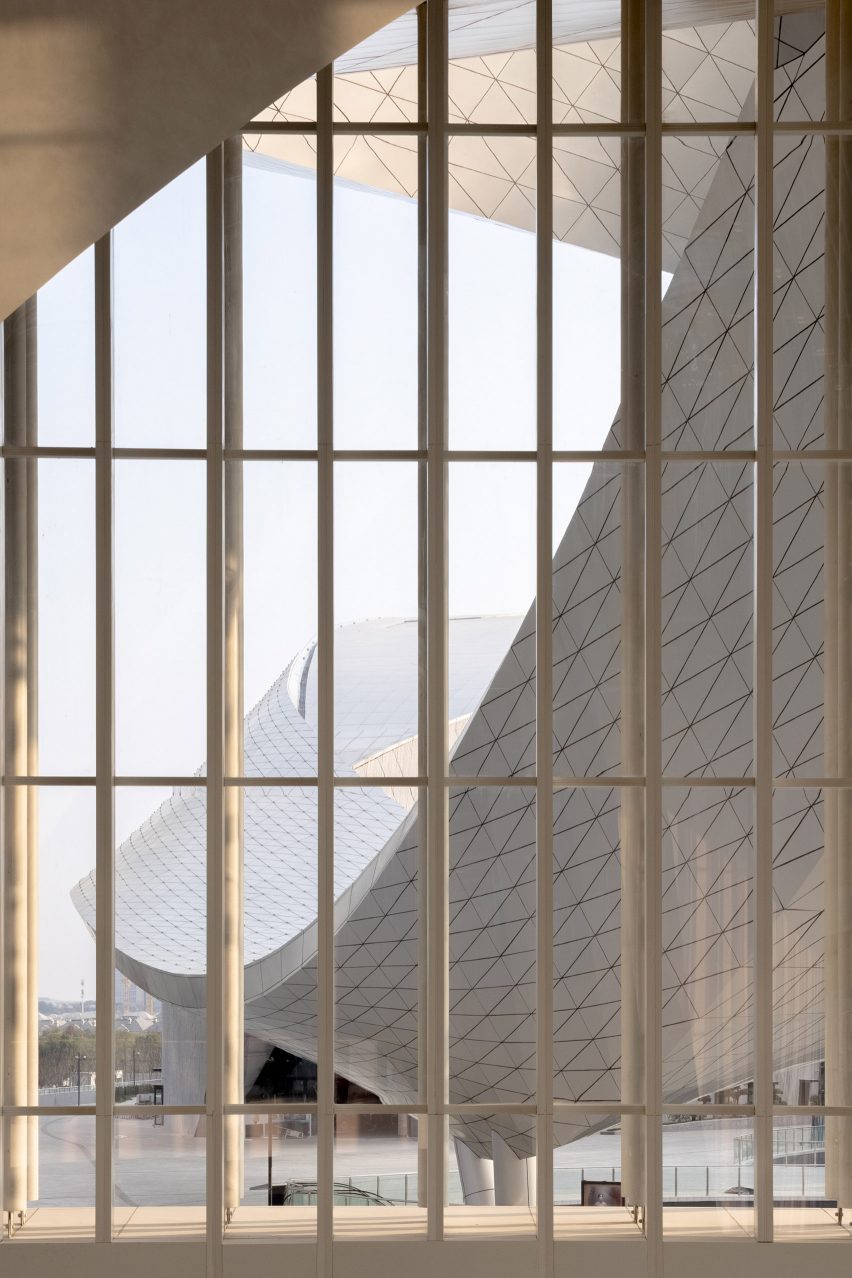 Inside the Suzhou Bay Cultural Center by Christian de Portzamparc