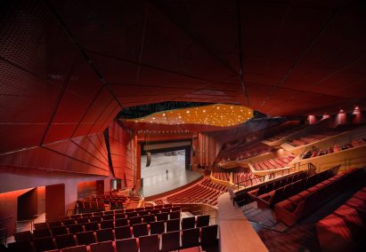 The theatre in the Suzhou Bay Cultural Center by Christian de Portzamparc