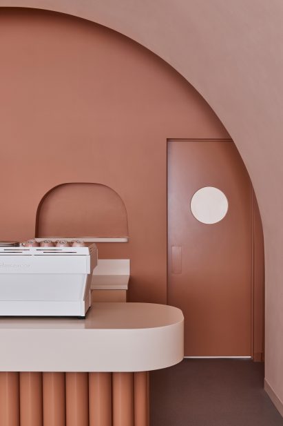 point-of-sale counter at The Budapest Cafe by Biasol
