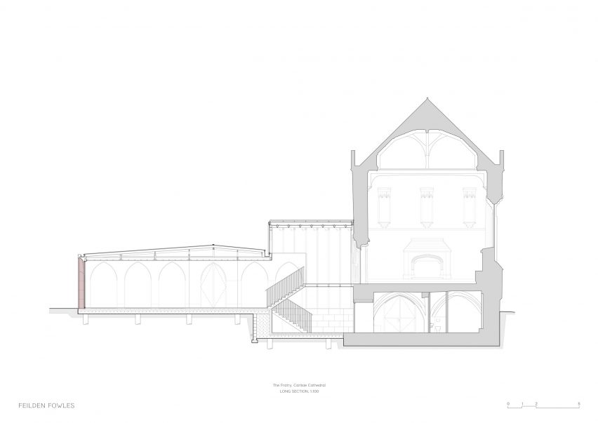A section of The Fratry at Carlisle Cathedral by Feilden Fowles