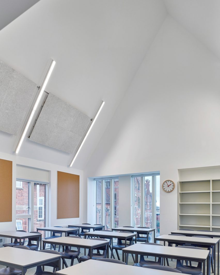 Classroom in eaves of the structure
