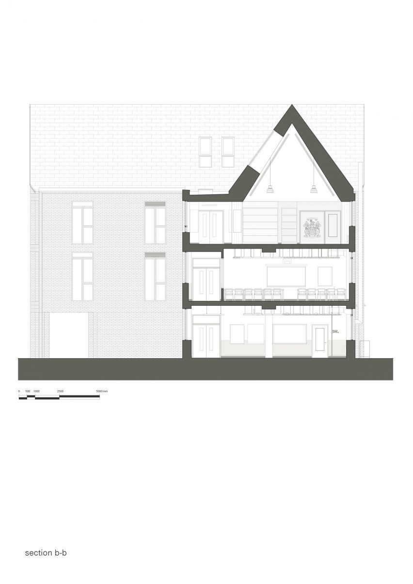 Section through structure