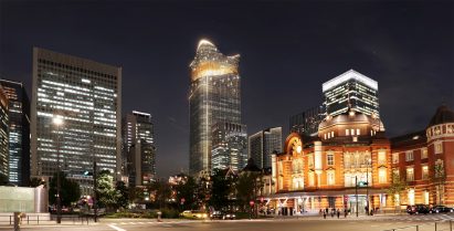 A visual of a supertall skyscraper in Tokyo, Japan