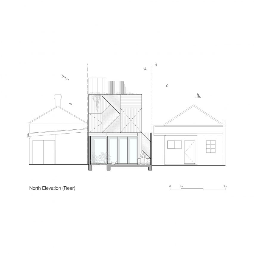 Rear elevation Union House by Austin Maynard Architects