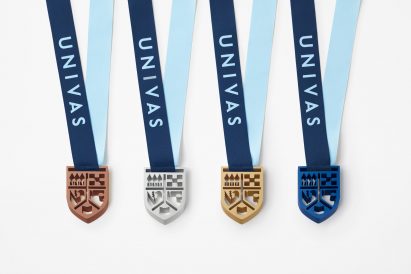 Medals by Nendo for UNIVAS