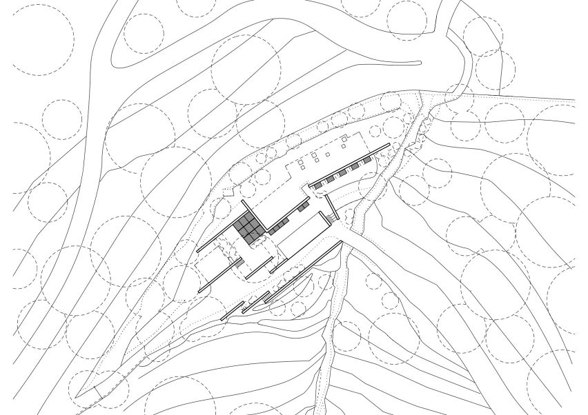 Site plan for Villa Nemes by Giordano Hadamik Architects