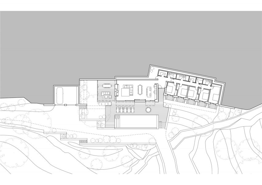 Floor plan for Villa Nemes by Giordano Hadamik Architects