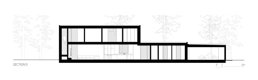 Section of Villa Tennisvägen by Johan Sundberg Arkitektur