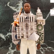 Paris and skyscraper architecture puffer jackets
