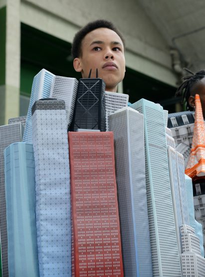 Skyscraper puffer jacket