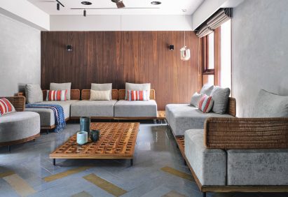 Living room of VS House, India, by Sãrãnsh
