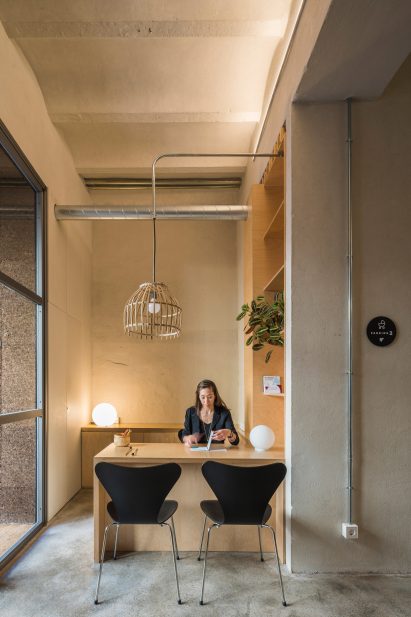 Reception area of the Yoglar Music School by Enrique Jerez and Blanca Leal
