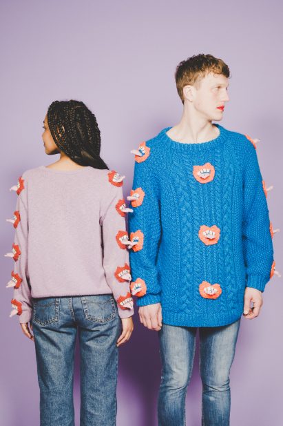Sweater Sauce by Ýrúrarí with lips and tongues