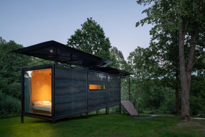 Metal structure of 019 Cabin by ŠA Atelier and Piritas