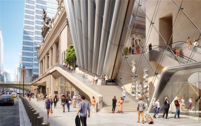 Street level view of 175 Park Avenue by SOM