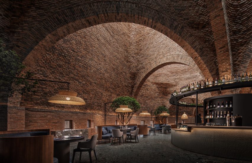 Inside the 50% Cloud Artists Lounge restaurant by CCD