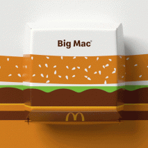McDonald's food packaging by Pearlfisher