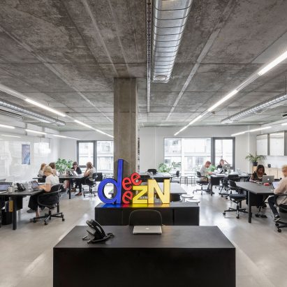 Dezeen's office in Hoxton, London