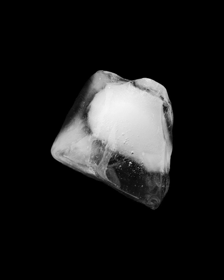 A close up of ice, one of the materials explored in For the Rest of Us