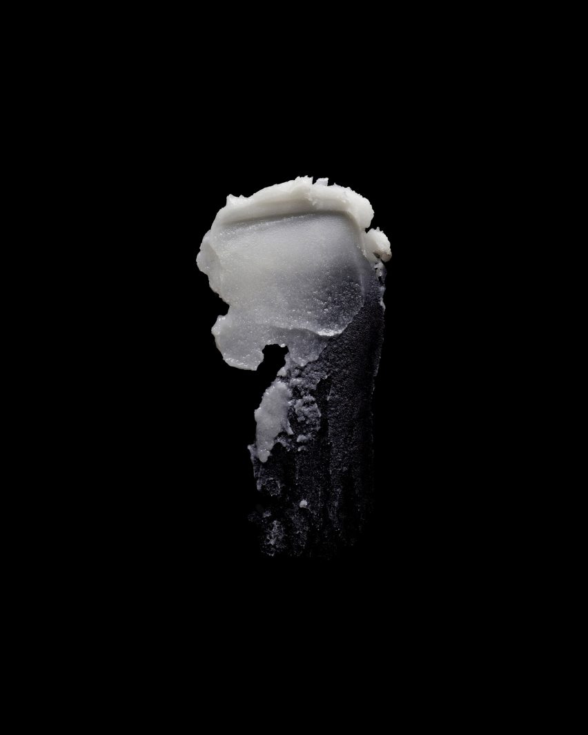 An image of a lard sample close up
