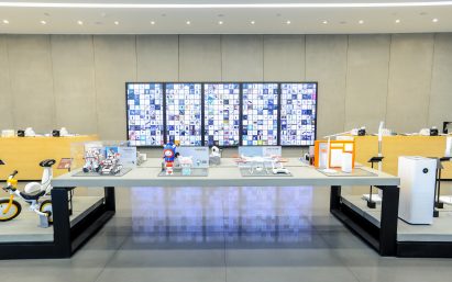 Interior of Xiaomi flagship store in Shenzhen