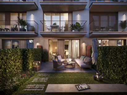 Ground floor apartments with garden space