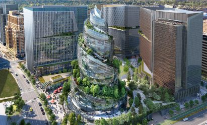Render of Amazon HQ2