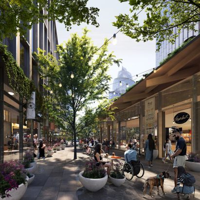 Retail area of Amazon HQ2 by NBBJ