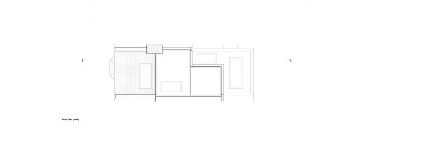 The roof plan of a London house extension by DeDraft