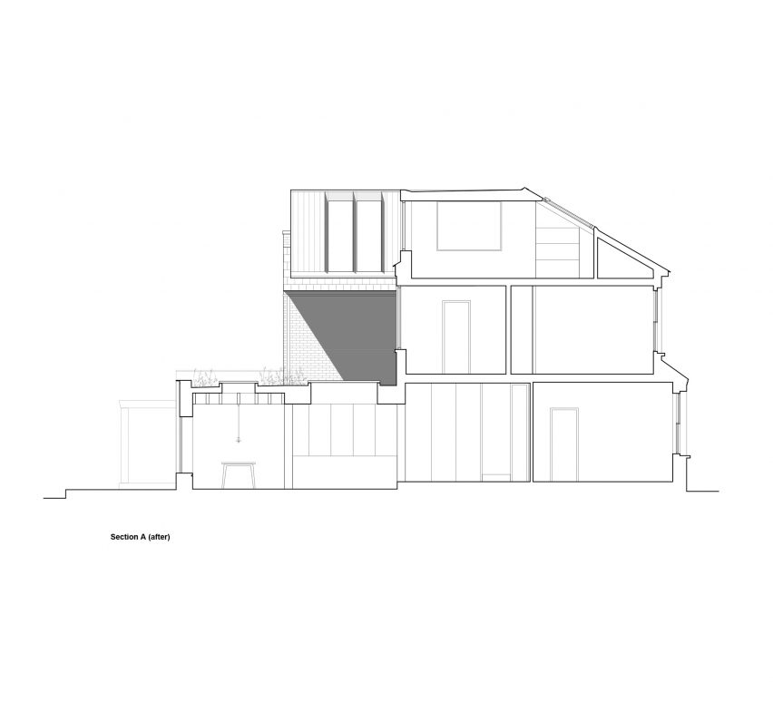 A section of a London house renovation by DeDraft