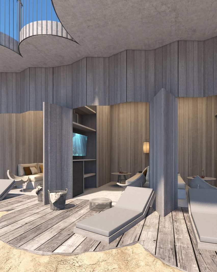 An exclusive cabana