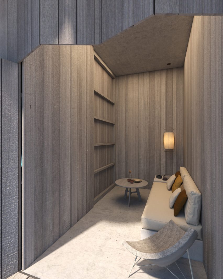 A private dressing room