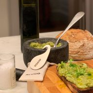 Avogo travel-sized avocado cutter by Pietro Pignatti