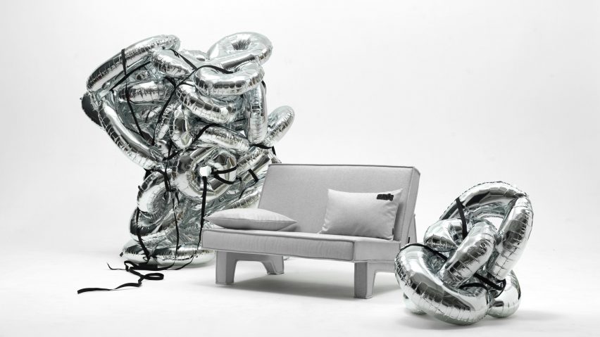 Grey BAM! sofa by Massproductions