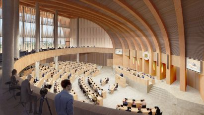 Benin parliament main assembly hall