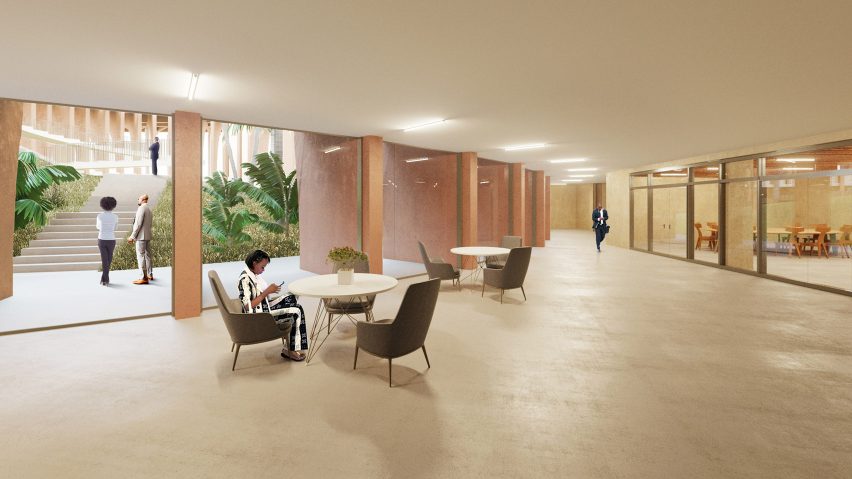 A visual of the National Assembly of Benin interiors