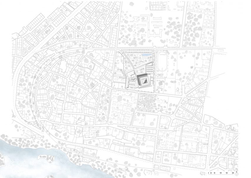 Site plan for Benin National Assembly