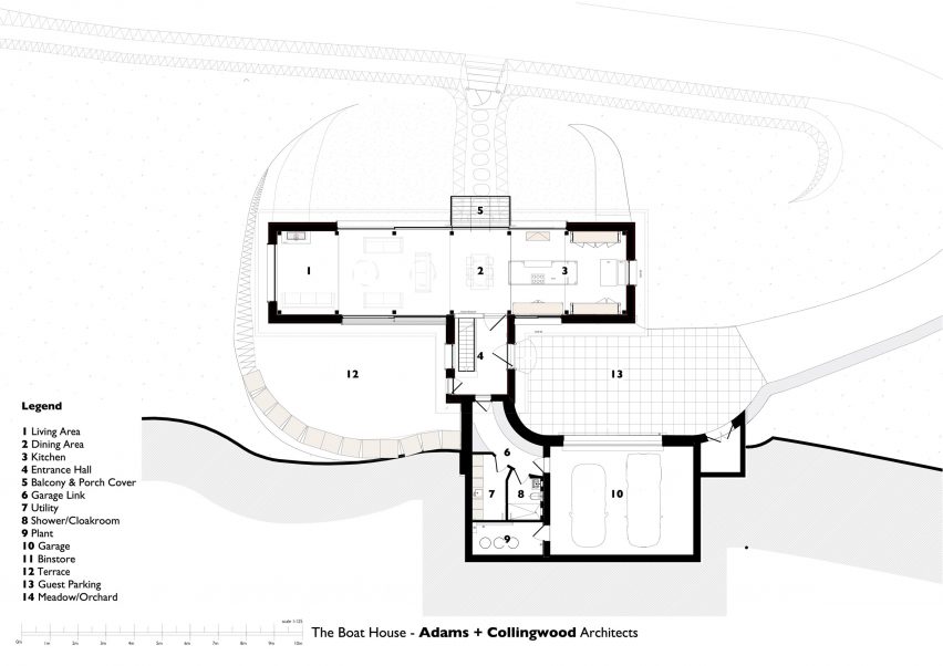 The Boathouse first floor plan