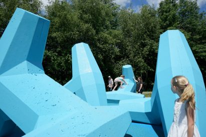 Breakwater is both a sculpture and a playground