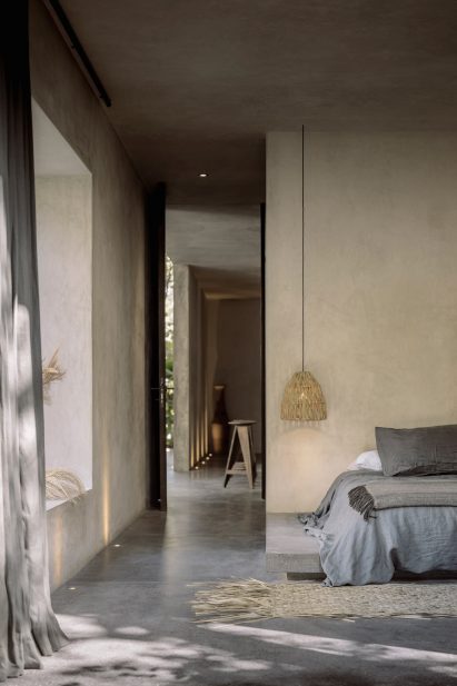 Bedroom of Casa Aviv in Tulum by Co-Lab Design Office