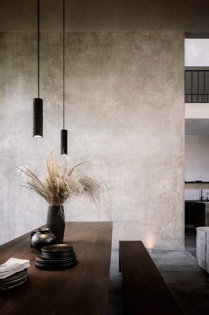 Dining space of house in Tulum by Co-Lab Design Office