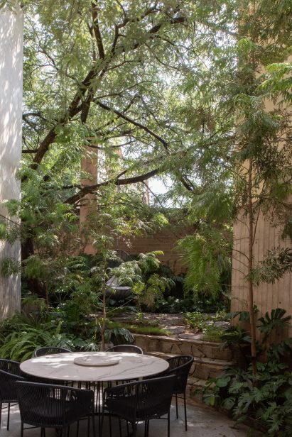 Garden of house in Mexico by V Taller