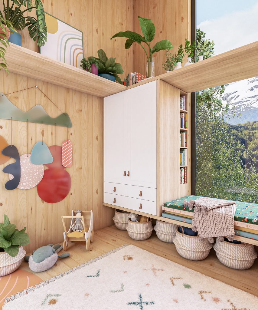Cora's bedroom: Elefante Design, Uáuá