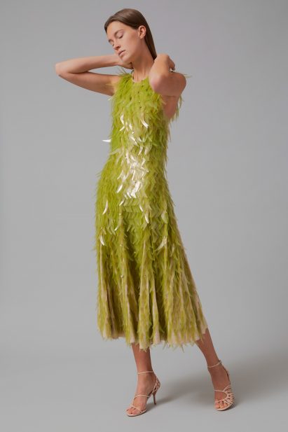 Algae sequins dress by Phillip Lim as part of One X One project