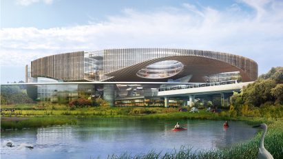 A circular building in Chengdu by OMA 